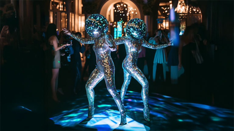 Disco Ball Performers