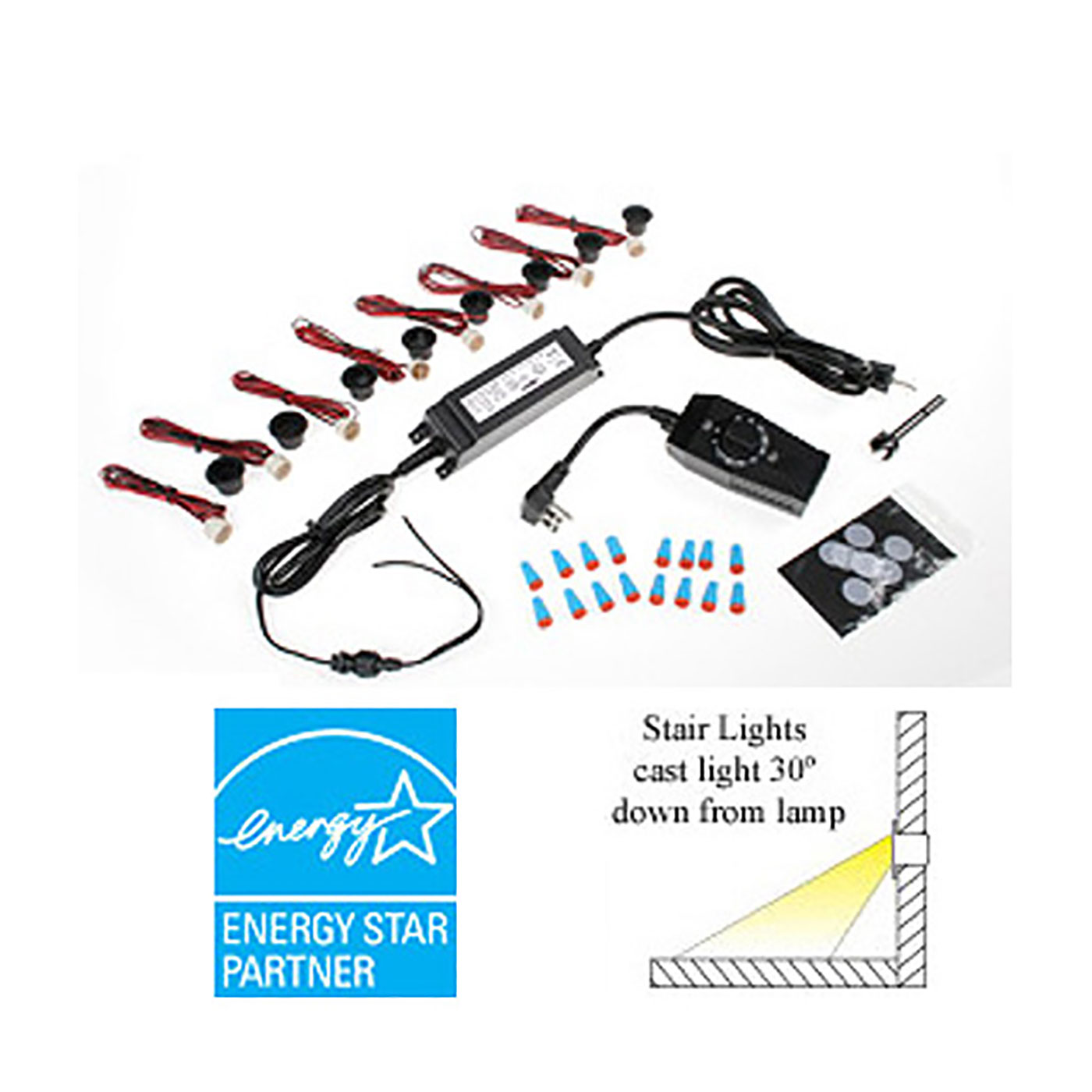 DEKOR - Exterior LED Stair Light Kit
