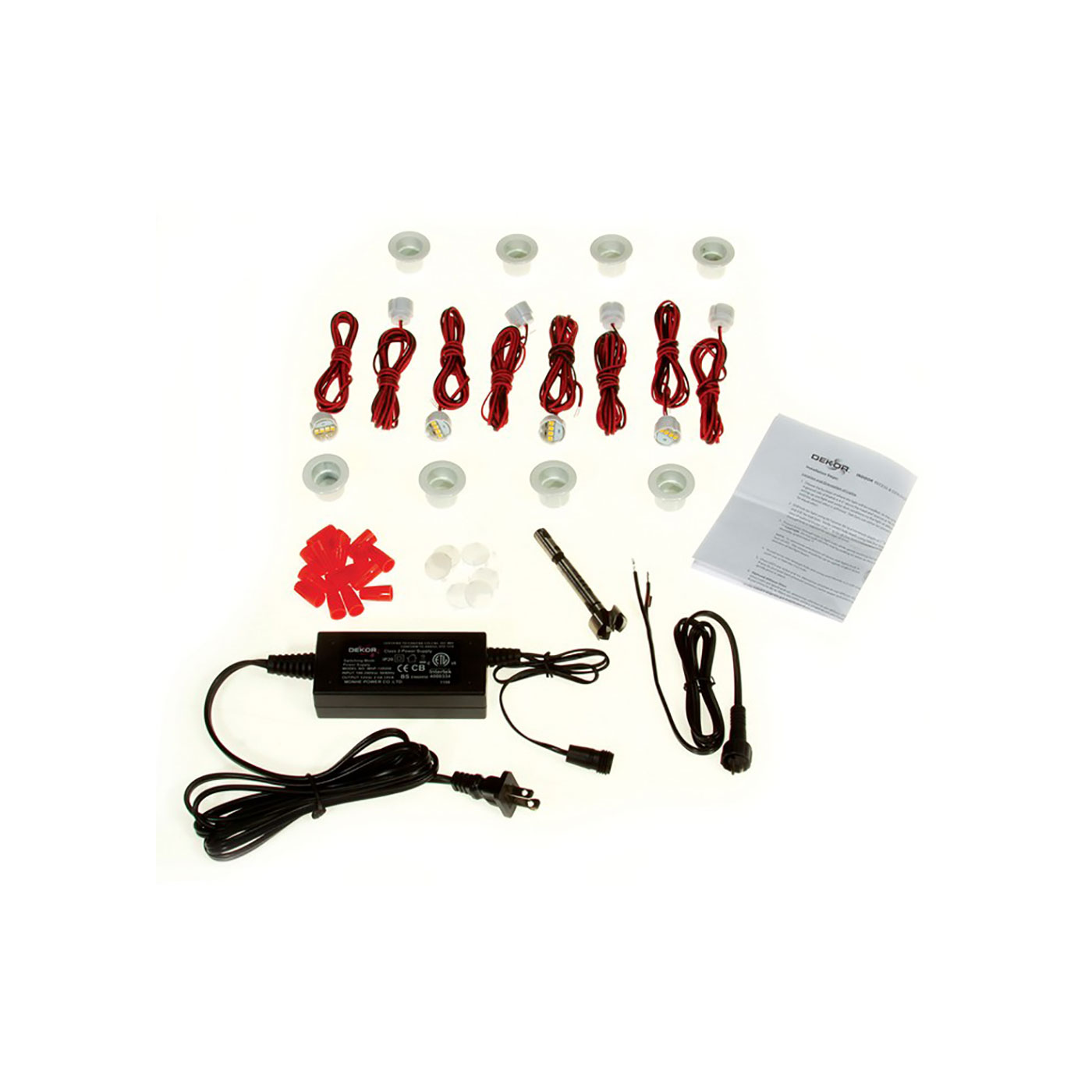 Indoor LED Recessed Stair Light Kit